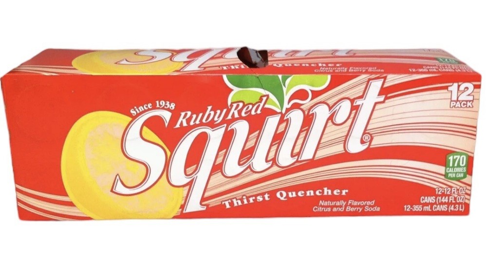Squirt Ruby Red Citrus and Berry Soda 12 pack