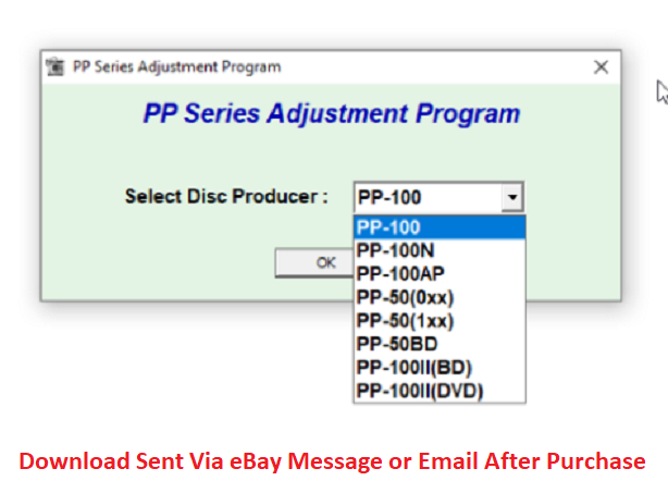Adjustment Service Program Epson PP-50 PP-50BD PP-100 PP-100N PP-100AP PP-100II