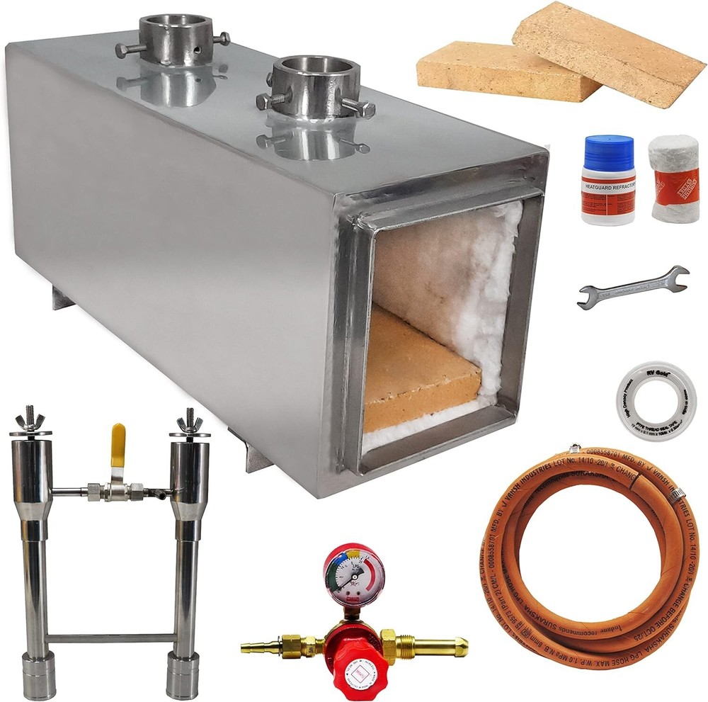 Propane Forge Double Burner for Blacksmithing - 2600F - Propane Gas Forge