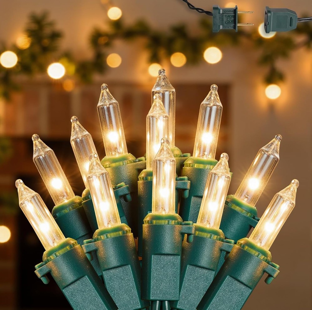 2PACK 50Count Easter String Lights,Christmas Lights Plug in,13FT Incandescent...