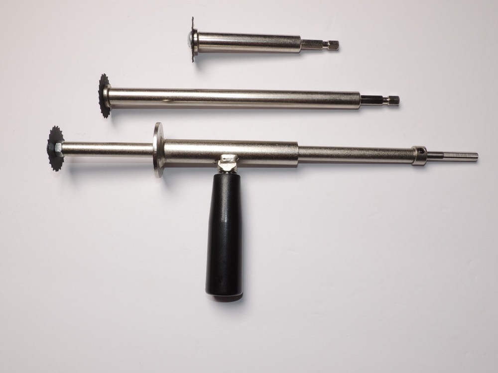Set of THREE INTERNAL/INSIDE PVC Pipe Cutters, with ADJUSTABLE DEPTH Setting