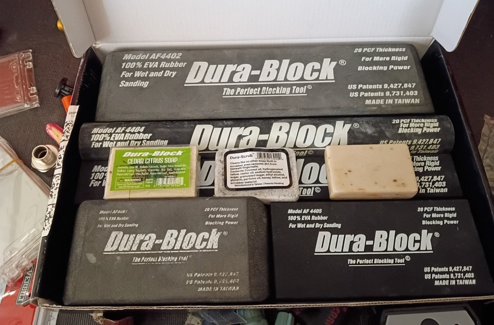 Dura-Block Air Force 6 Piece EVA Rubber Rectangular Sanding Block AF44A