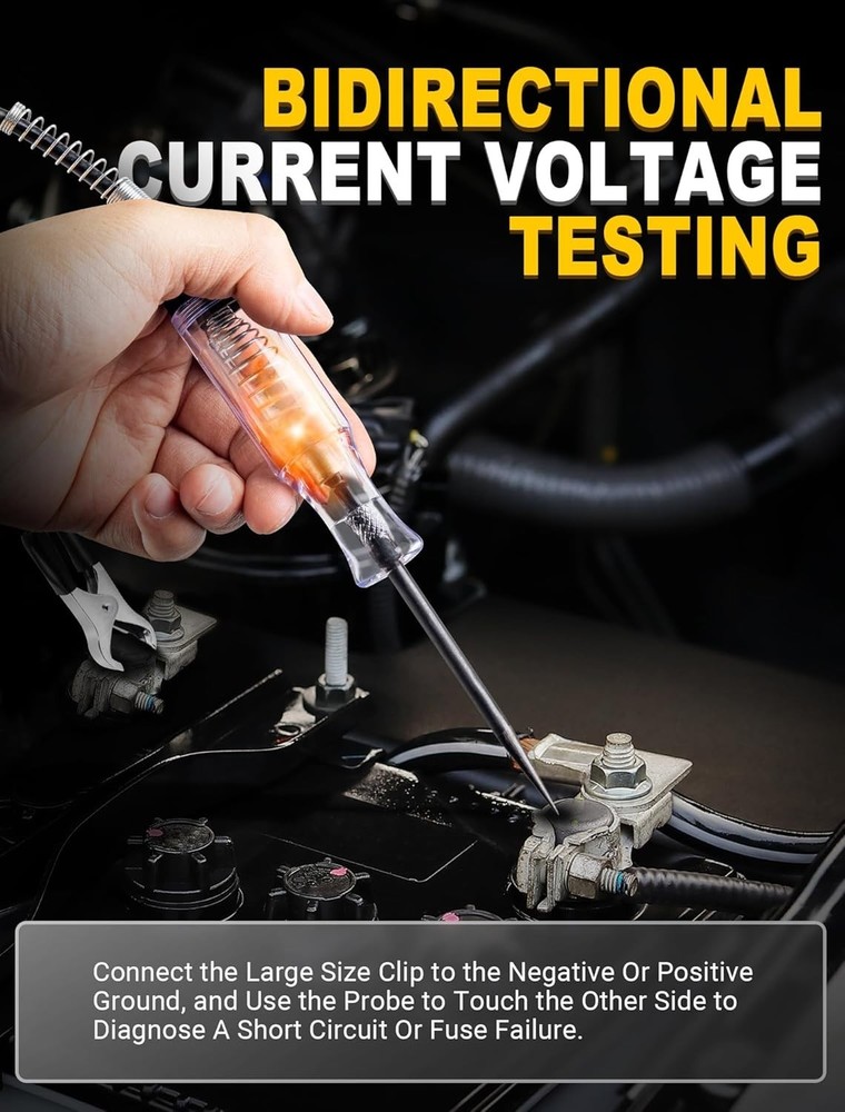 LED Voltage Tester for 6V-24V Circuits: Essential Tool for Vehicle Diagnostics