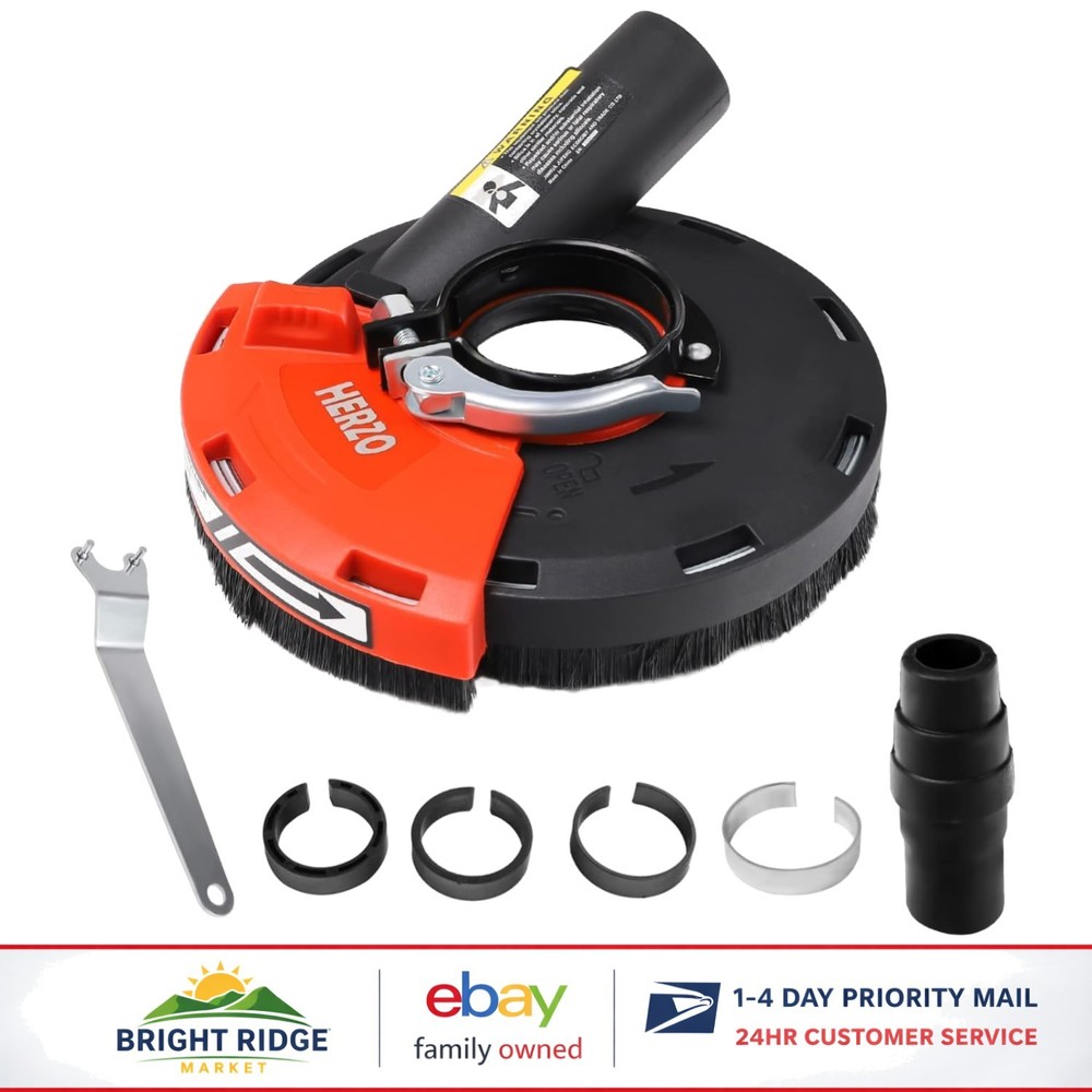 Compact Dust Shroud for Angle Grinders 5 Inch with Easy Dust Collection Feature