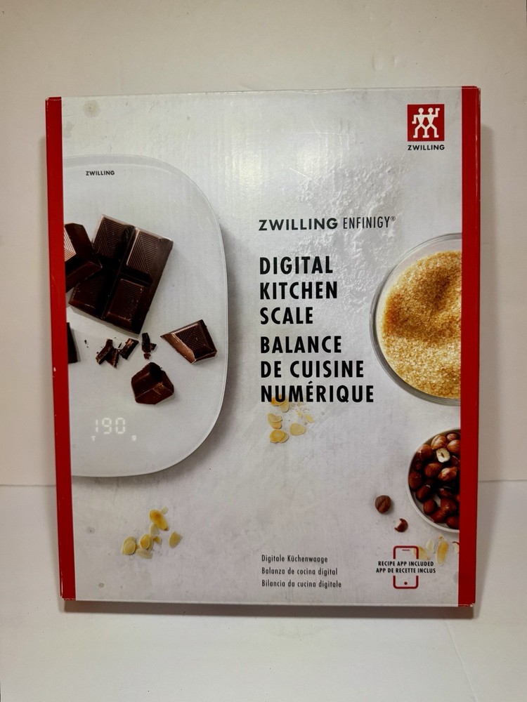 ZWILLING Enfinigy Digital Kitchen Scale White Plastic Rectangle Solid