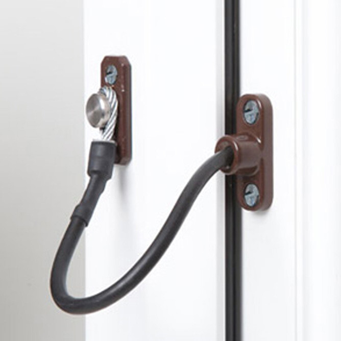 Jackloc Perma Window Cable Restrictor Brown (JACK-SW-B)