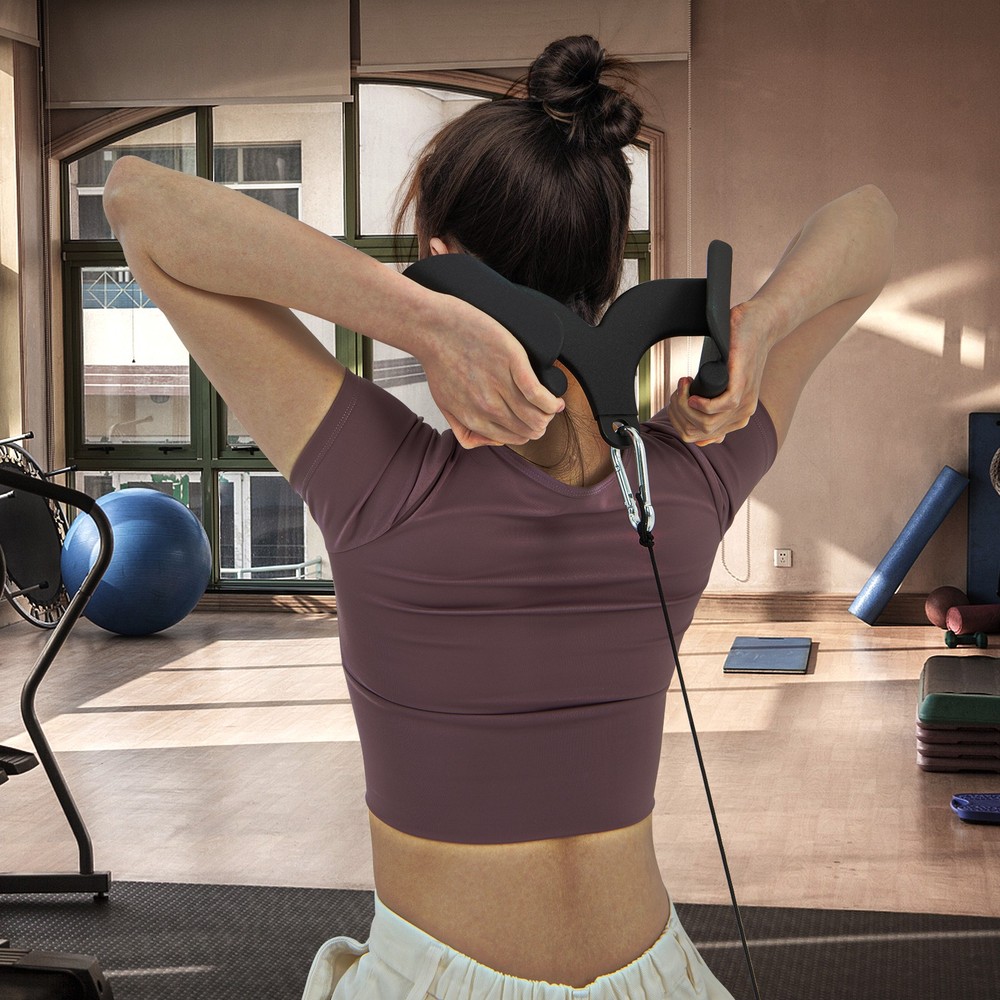 LAT Pulldown Attachment Set Back Strength Training Bicep Tricep Handle Grips