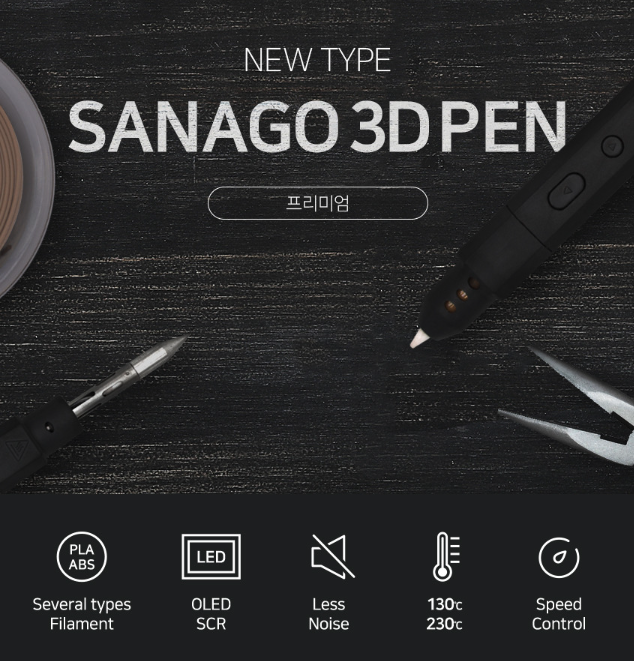 SANAGO New Sanago Premium 3D Pen Set 3 Type Module Replaceable