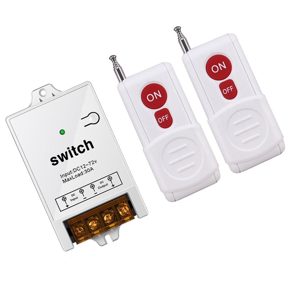 DC12-72V Remote Control Relay Switch 500m Range Wireless Remote Switch 433MHz