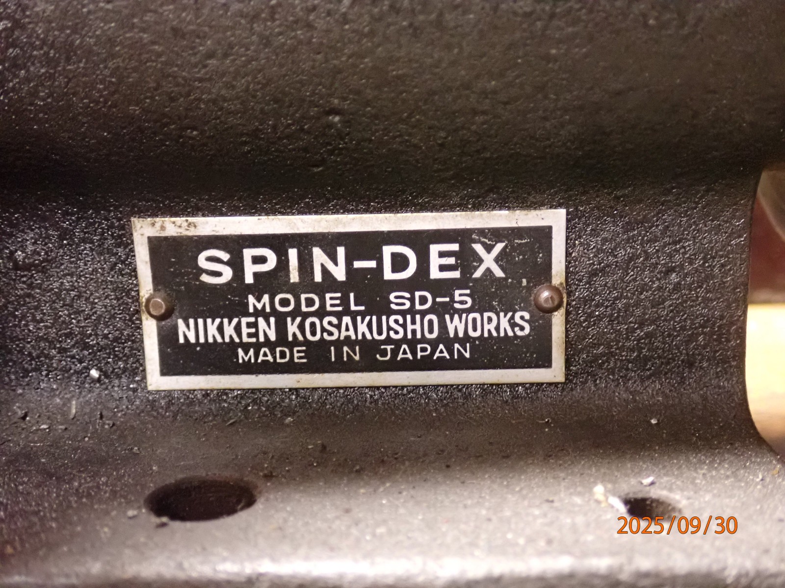 OLDER NIKKEN KOSAKUSHO MADE IN JAPAN 5C COLLET SPIN FIXTURE SPIN-DEX MACHINIST