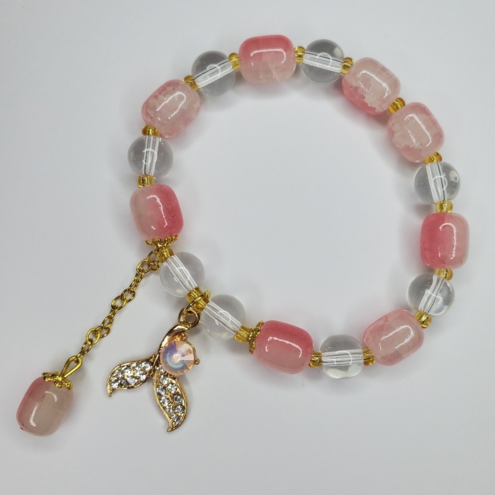 Hand crafted artisan unique gemstone bracelet