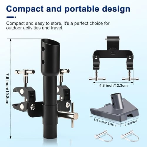 Starlink Mini RV Mount - Adjustable Jig & Pipe Adapter for Pole