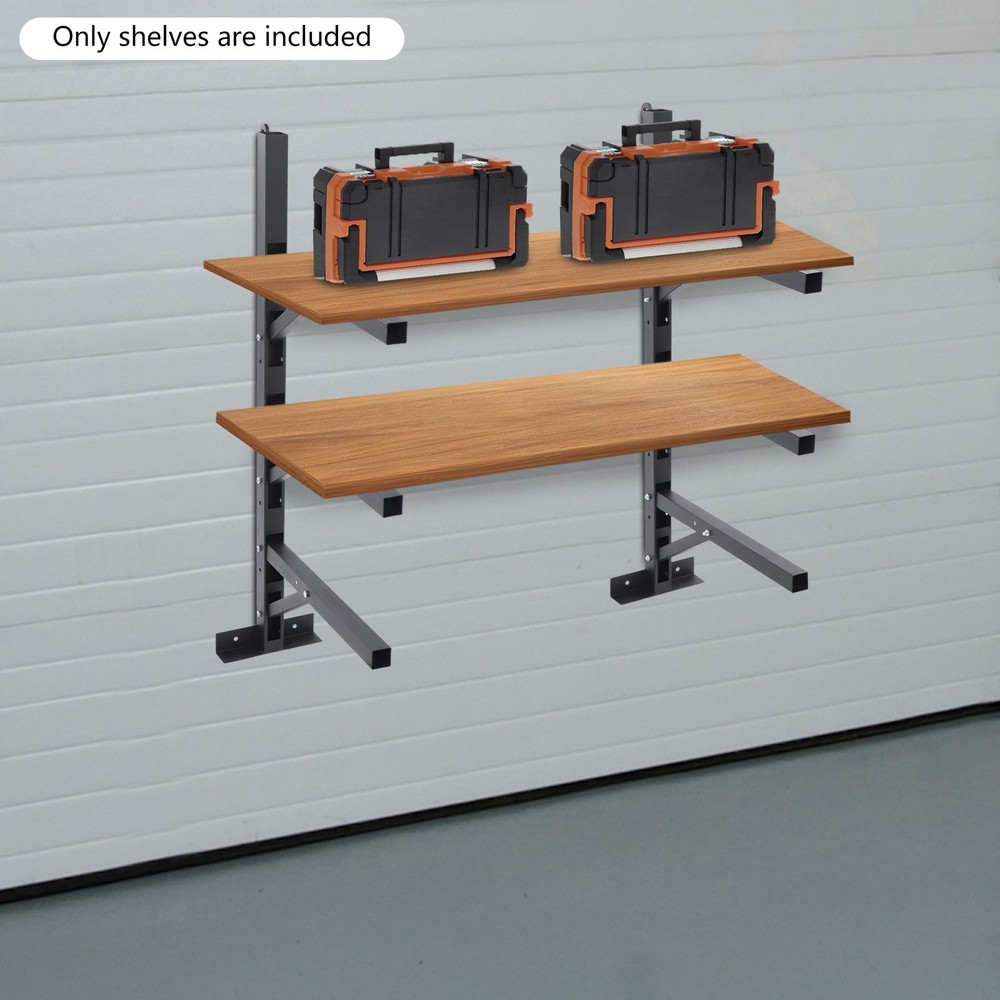 2* 3-Tier Container Shelving Bracket Set Cargo Container Storage Shelf Brackets