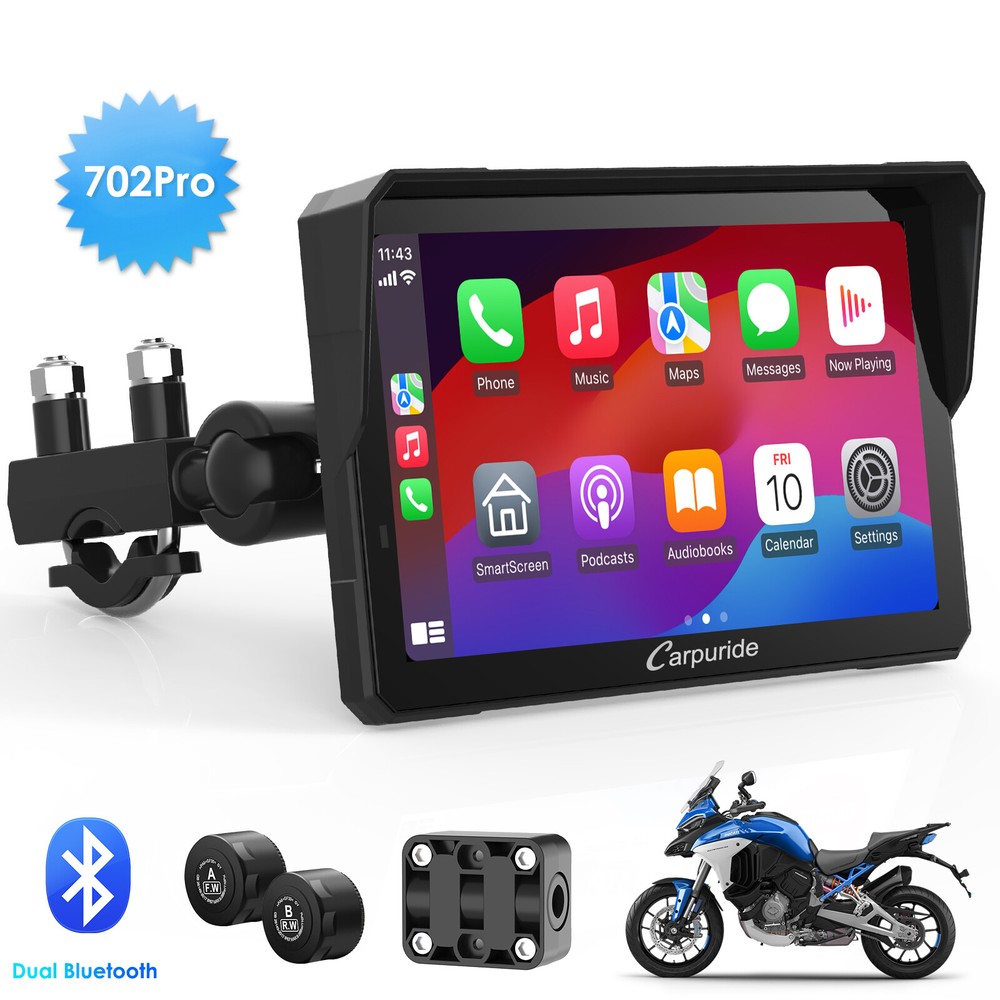 Carpuride W702Pro Wireless Carplay Android Auto Waterproof GPS with TPMS System