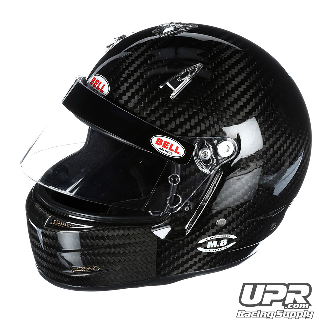 Bell M8 Carbon Fiber Racing Helmet SA2020 7 3/8+ (59+) Hans Ready Free Gear Bag