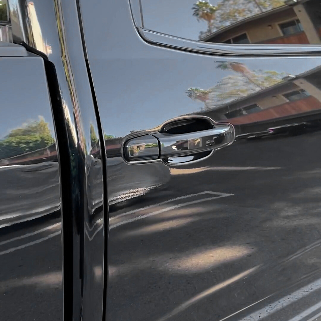 Gloss Black Outside Set of 4 Door Handle Fit 14-19 Chevrolet Silverado 1500 2500