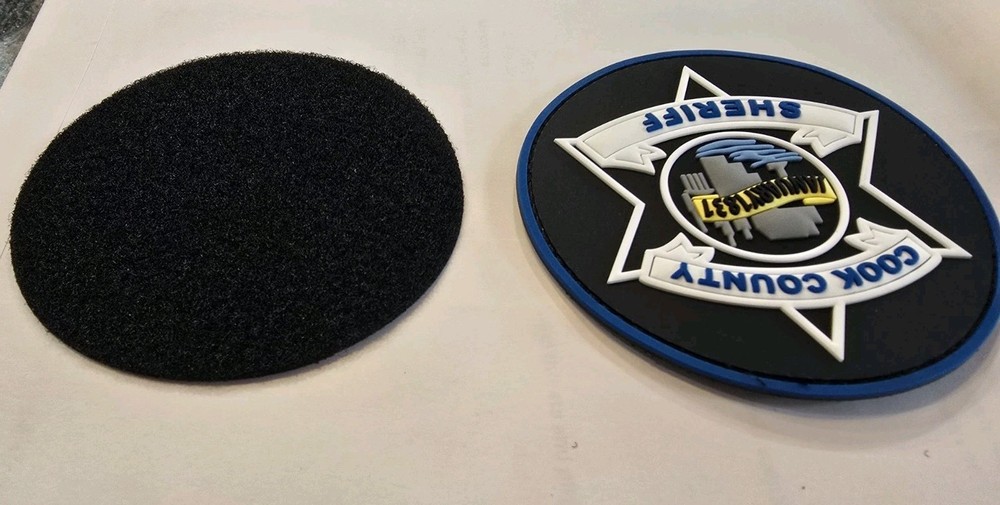 Cook County Sheriff Patch With Hook And Loop Closure 4 X 4