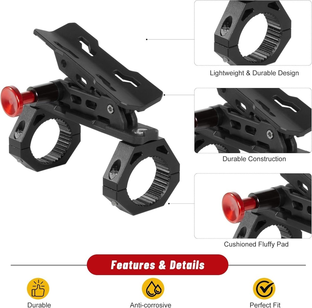 Quick Release UTV Fire Extinguisher Mount Kits, Adjustable Roll Bar Fire