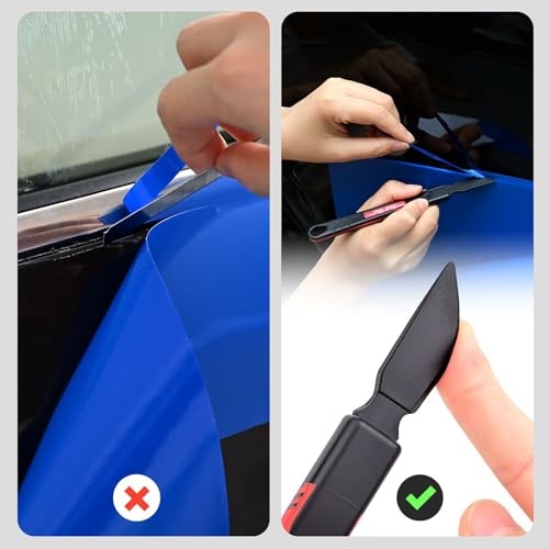 Micro Squeegee Vinyl Wrap Tool, 6 in 1 Pro Wrapping Stick Squeegee Tuck