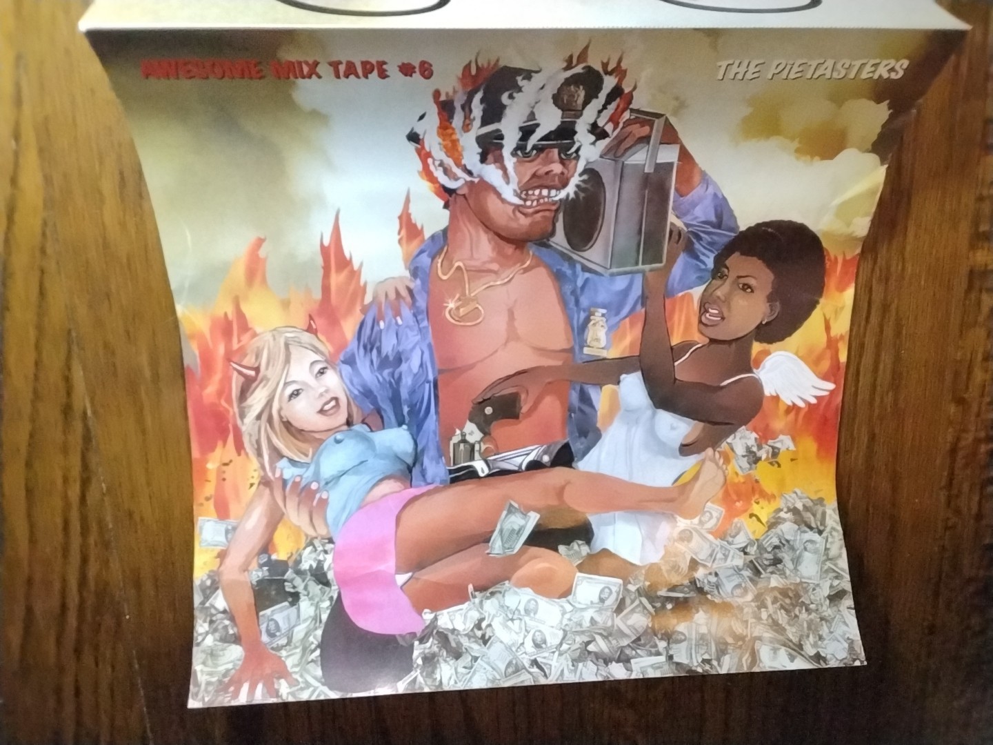 PIETASTERS Awesome Mix Tape 2sided 24x12 PROMO POSTER CD &2 STICKERS INDIE PUNK