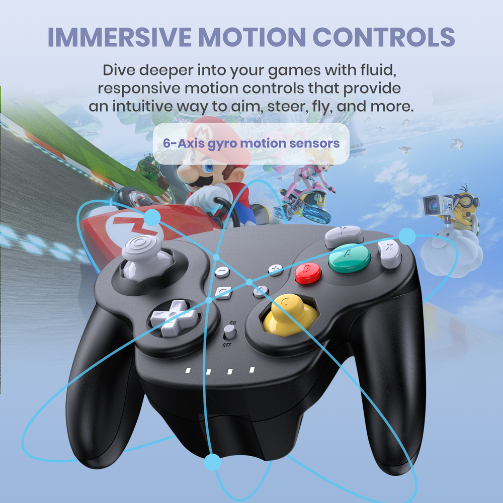 Wireless Switch Controller Pro for Nintendo Switch/Lite/Steam PC Motion Control