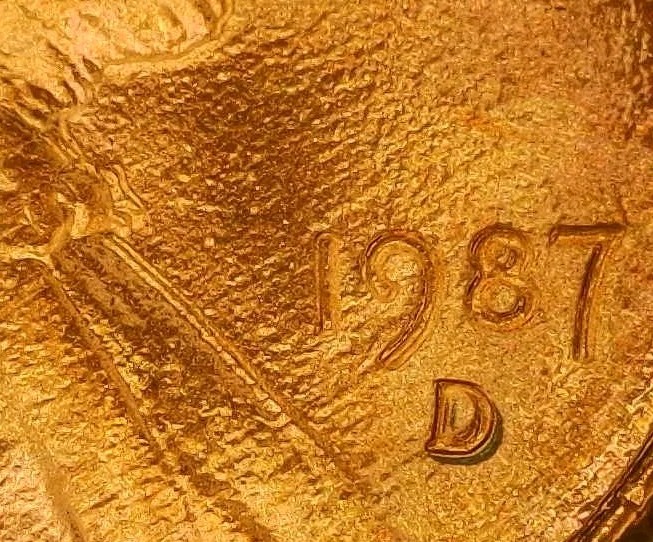 🔥🔥🔥 SCARCE BU EXAMPLE 1987-D LINCOLN CENT DDO, DDR W/ MISPLACED MM