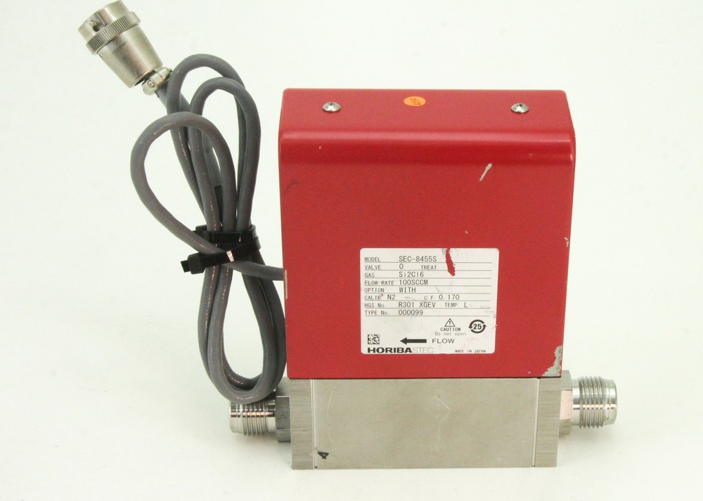 6038 HORIBA-STEC MFC SEC-8455 MASS FLOW CONTROLLER SEC-8455S