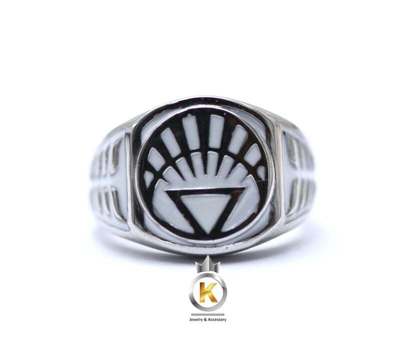 White Ring White Lantern Silver 925 White Enamel White Lantern Ring