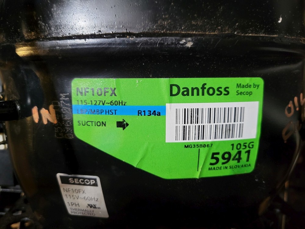Danfoss NF10FZ R134a Refrigeration Compressor LBP/MBP
