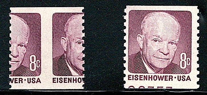 Errors Mint US Two Single (Misperf) Stamp, Scott# 1402, (MNH)