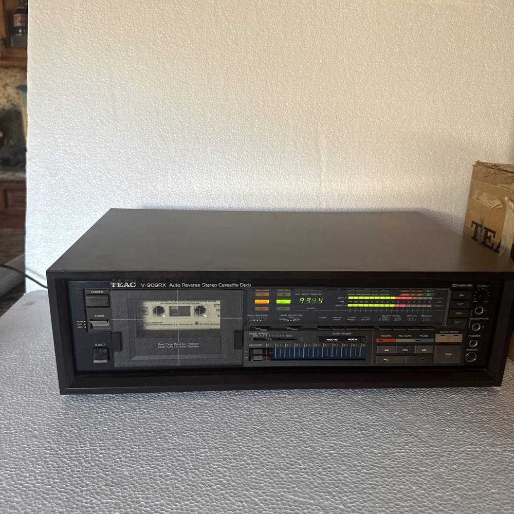 TEAC V-909RX Auto Reverse Stereo Cassette Deck – Tested, Working Order