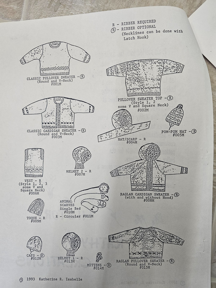 Raglan Pullover Machine Knitting Patterns for BULKY machines