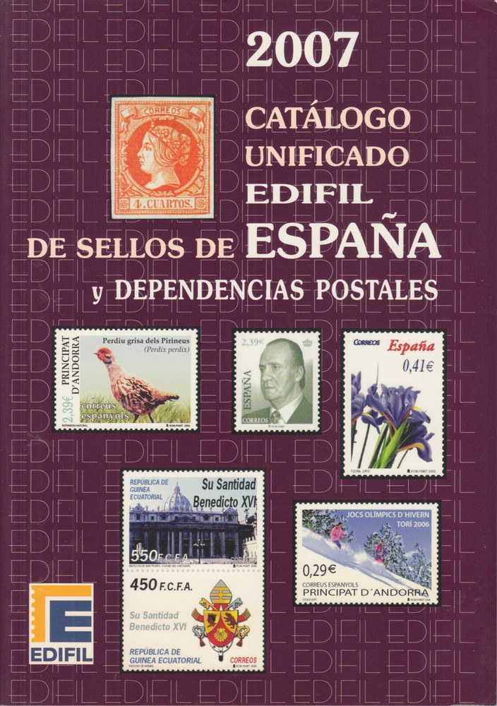 Edifil 2007 Spain & Dependencies, full color, priced in €uros, NEW