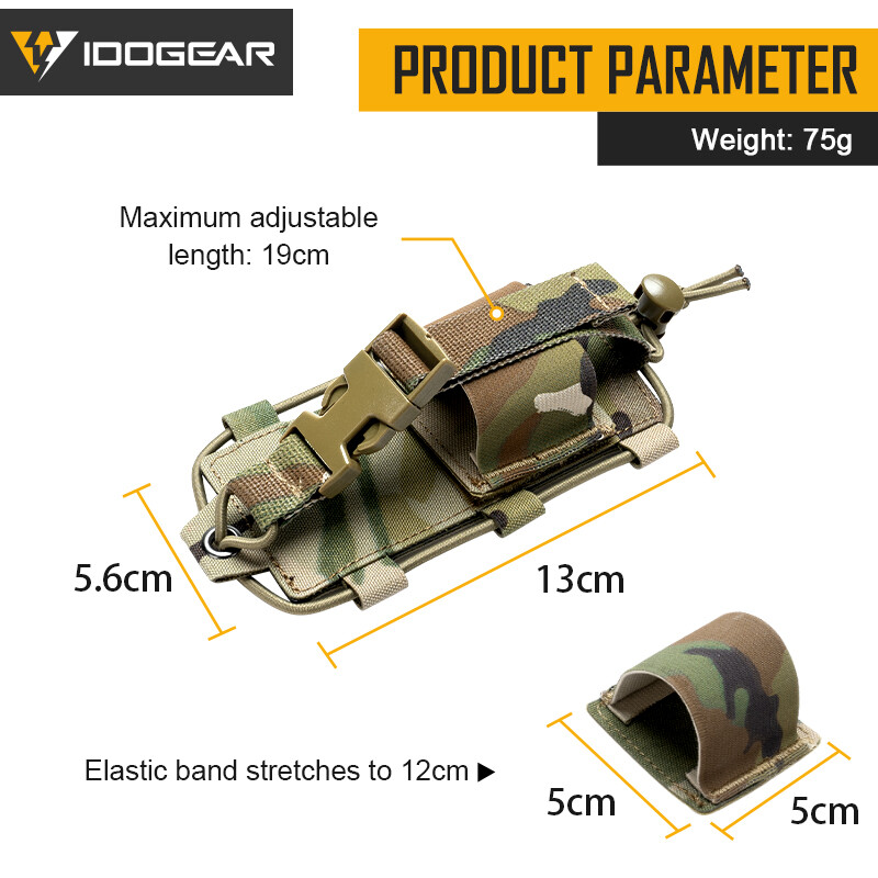 IDOGEAR Tactical Radio Pouch MOLLE Walkie Talkie BAOFENG POFUNG UV5R UV82 Pouch