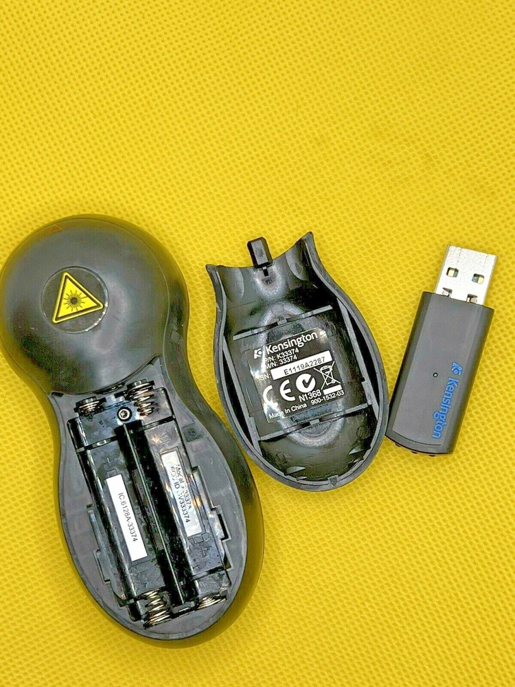 Kensington Wireless USB Presentation Clicker with Red Laser Pointer, Compatible