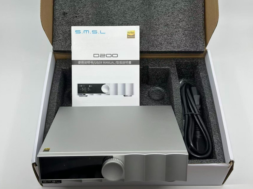 SMSL D200 HiFi Audio Decoder MQA Decoding Support External Clock Input