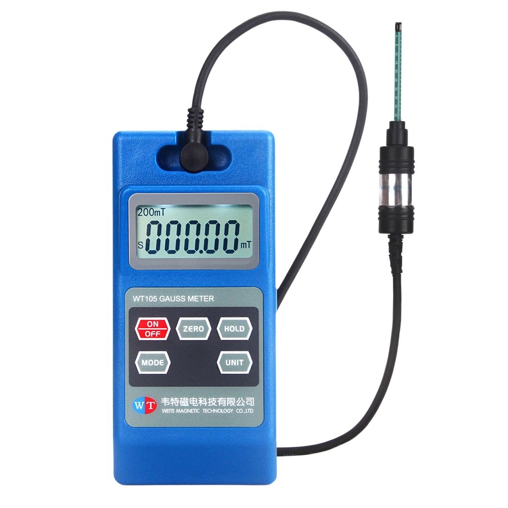 Gauss Meter Handheld Tesla MeterPermanent Magnet Teslameter 1%Accuracy