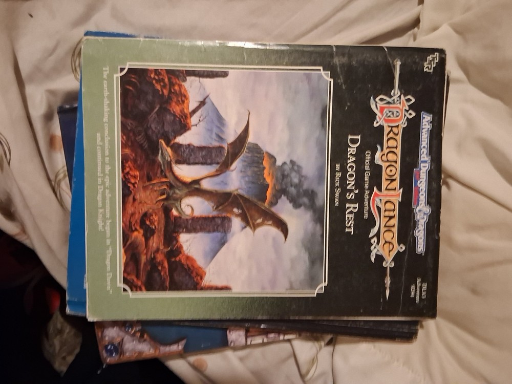 DRAGONLANCE DRAGON'S REST DLA3 9294 ADVANCED DUNGEONS AND & DRAGONS RPG & Map