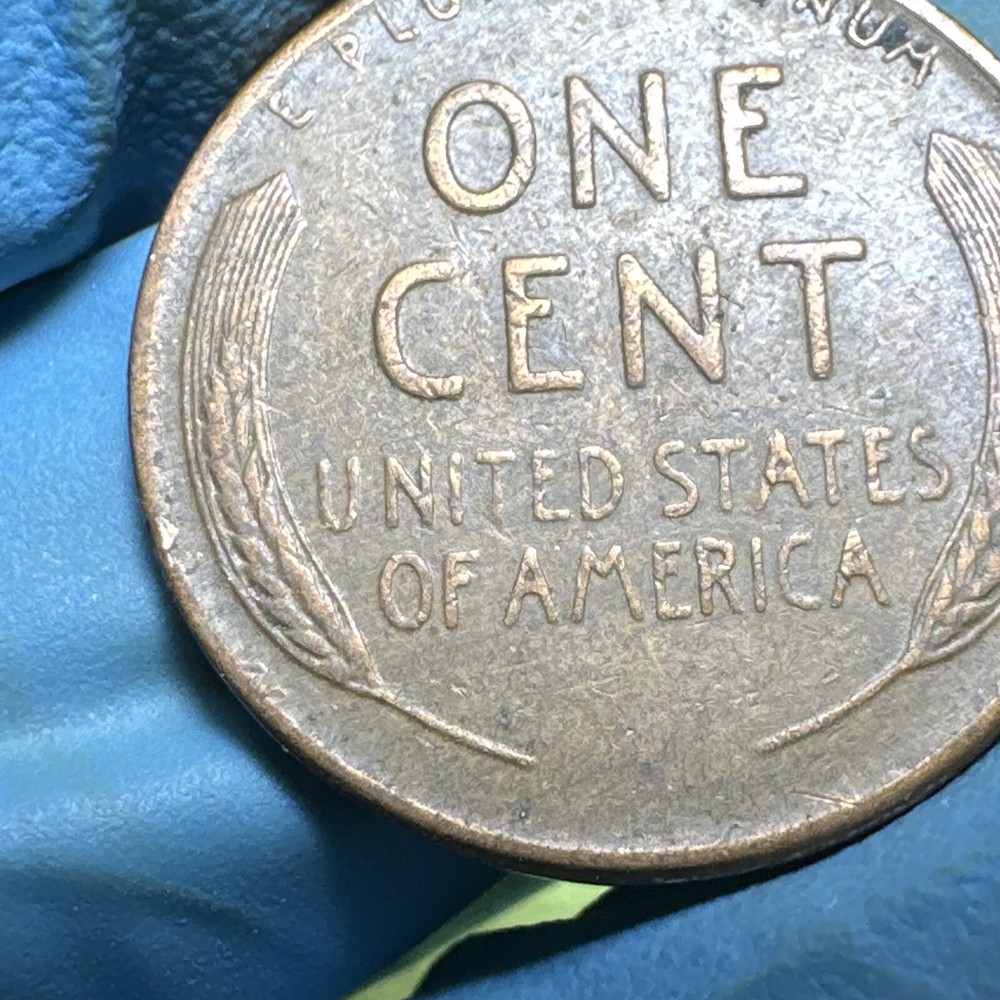 1951 D Lincoln Wheat Cent Error Filled "5" In 1951 Date