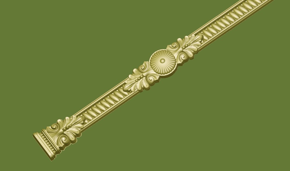 CLMN 002M -38 3d STL Relief Model for CNC Machine