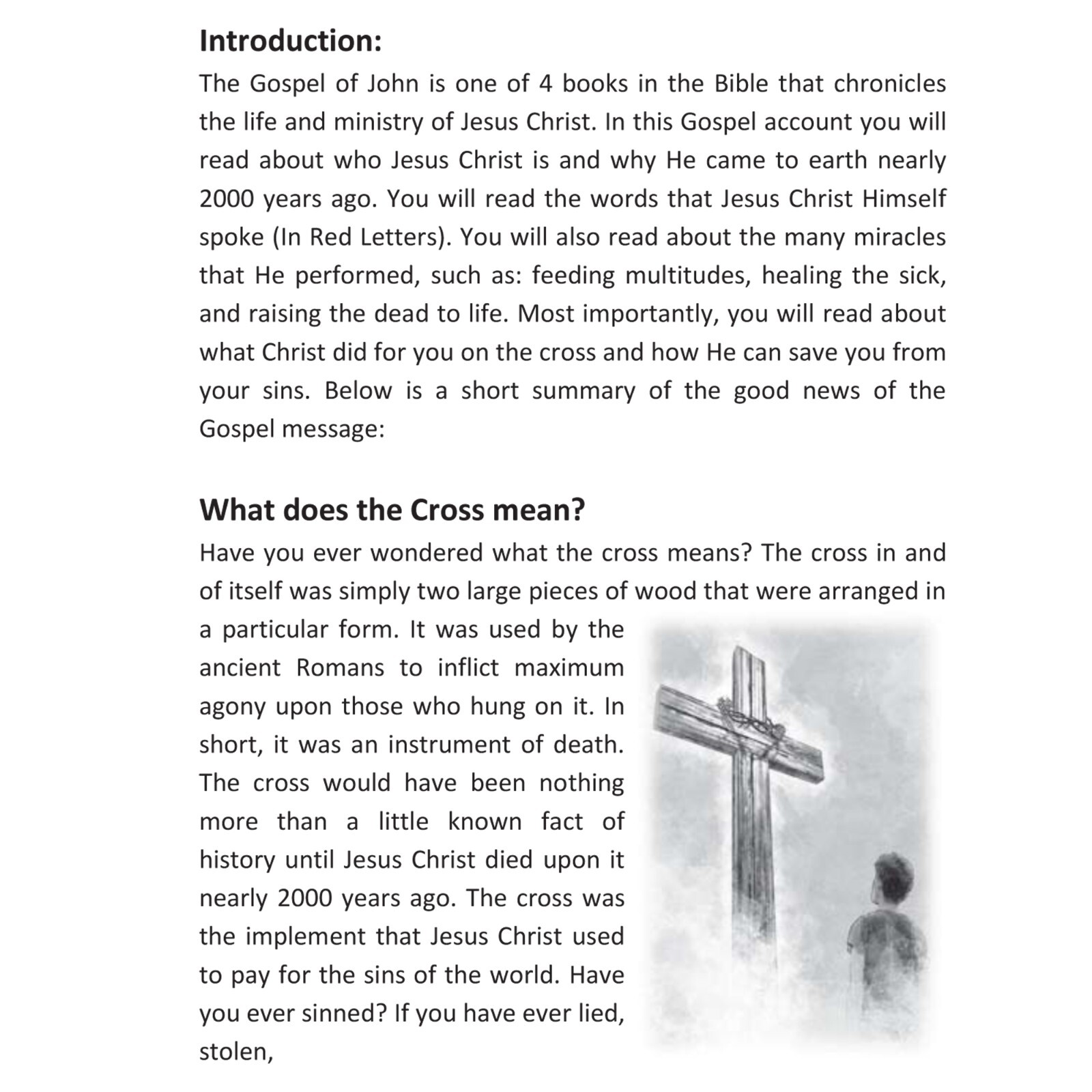 The Gospel of John | Red Letter | Pack of 10 | KJV | Gospel Tracts