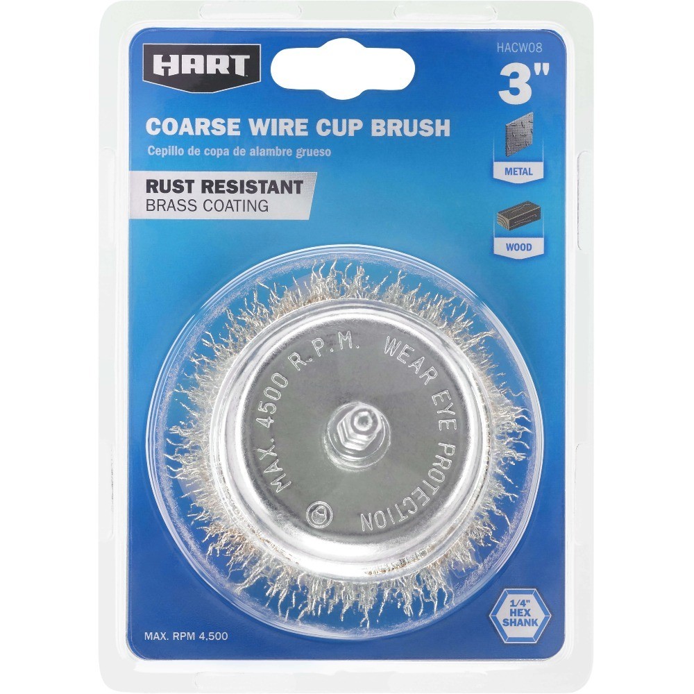 3-Inch Coarse Wire Cup Brush for Angle Grinder Cleaning Rust Paint Removal