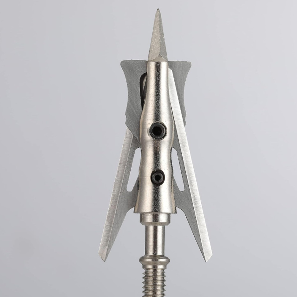 2"Cut 2-Blade Broadheads 100 Grain Sharp Arrowheads Archery Hunting Compound Bow