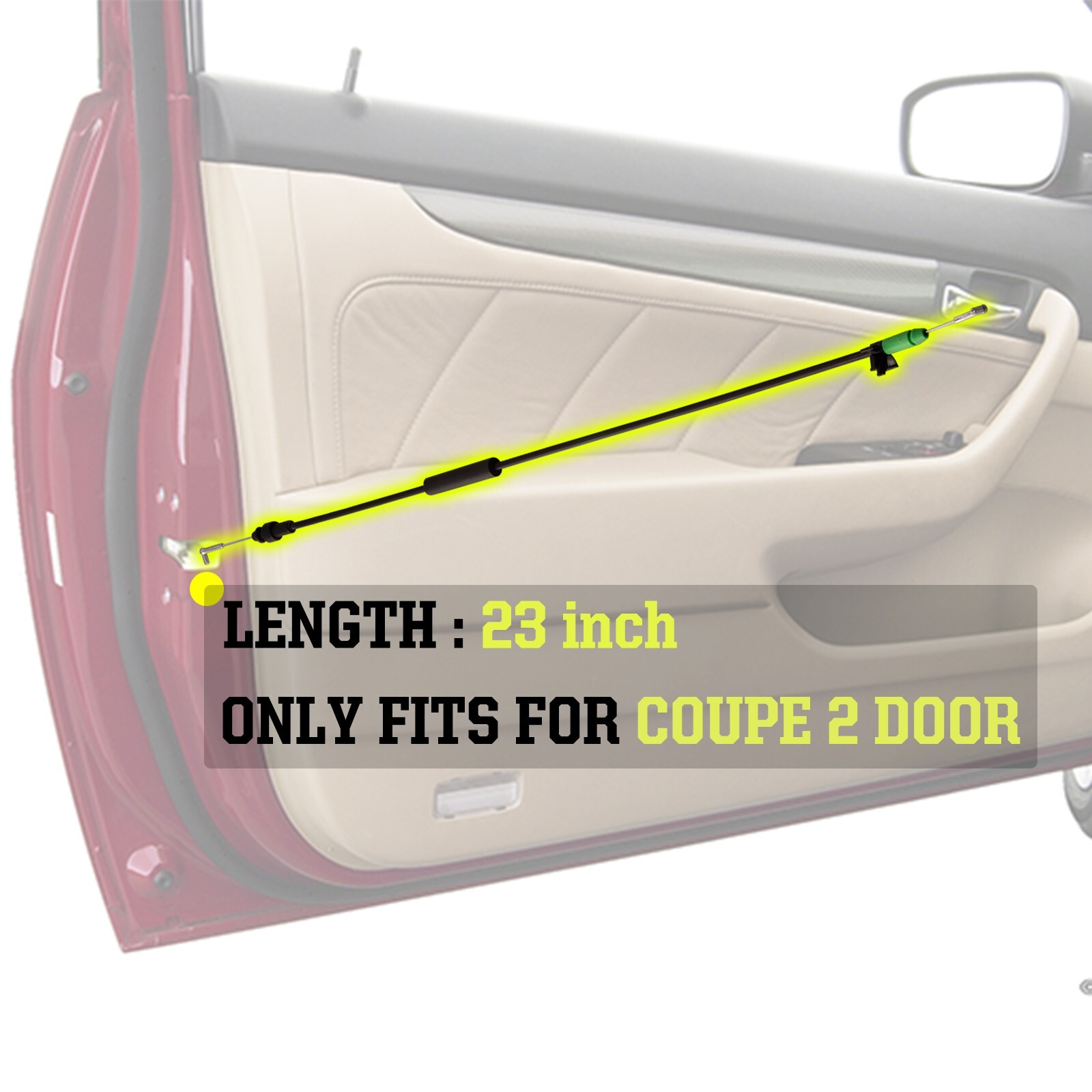 Front Left Driver Side Door Handle Release Cable For 2003-2007 Honda Accord 4DR