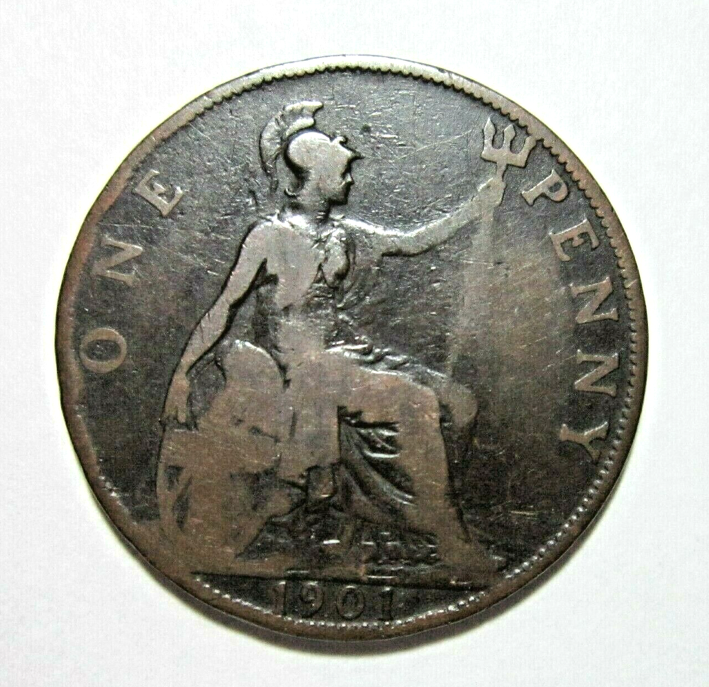 GREAT BRITAIN. 1 FARTHING, 1901. QUEEN VICTORIA.