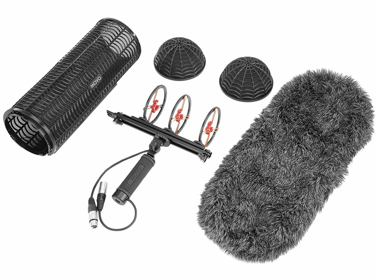 Movo BWS1000 Blimp Wind & Vibration Protection System for Shotgun Microphones