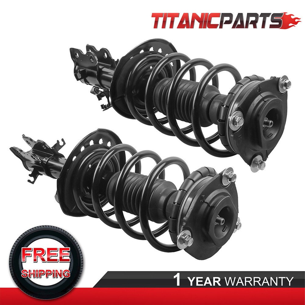 2PCS Front Shocks Complete Struts Assembly For Nissan Sentra I4-1.8L 2014-2019