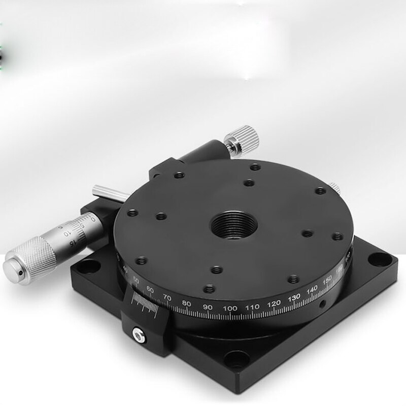 R Axis Rotary Sliding Table Manual Adjust Displacement Platform 360 º Angle Dial