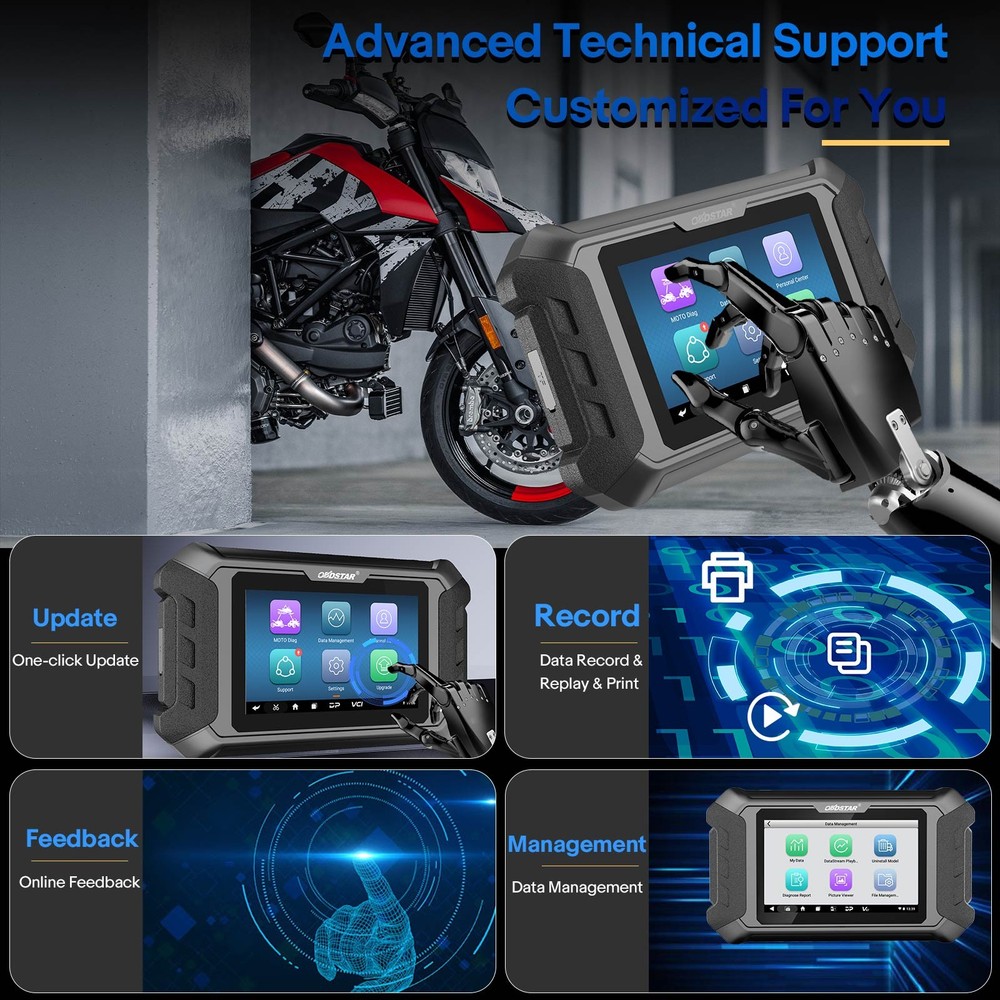 OBDSTAR iScan for 2024 DUCATI Motorcycle Diagnostic Scanner Progarmmer Code Read