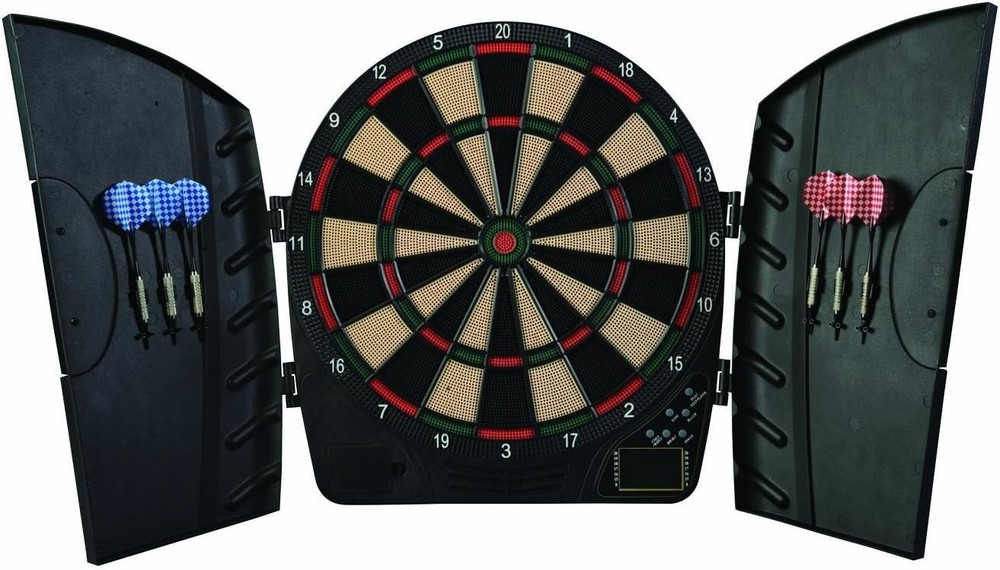 Interactive Dart Experience: 15" Electronic Dartboard with Voice Effects & Darts